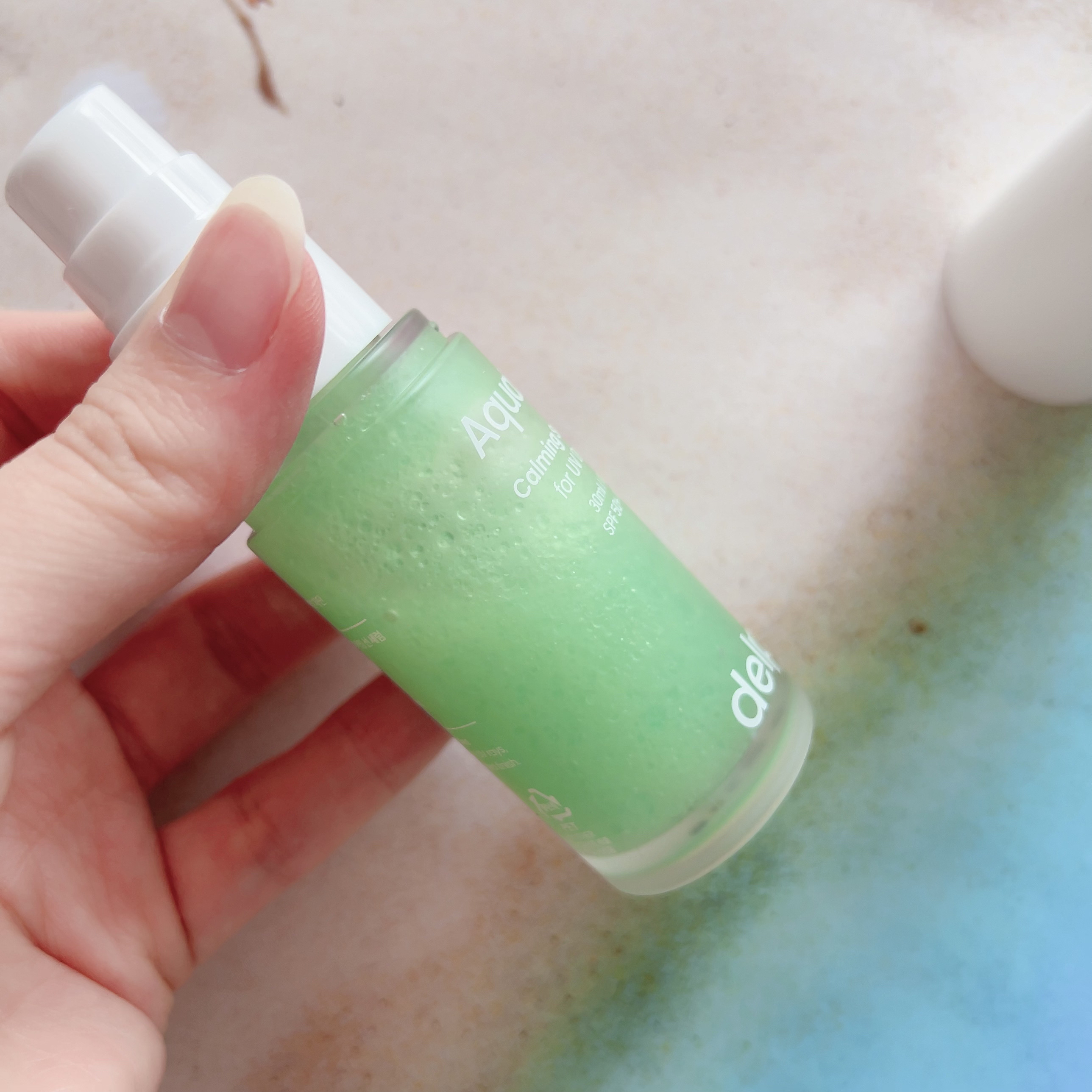 AquaTeca calming sun serum/Delphyr/日焼け止めローションを使ったクチコミ（3枚目）