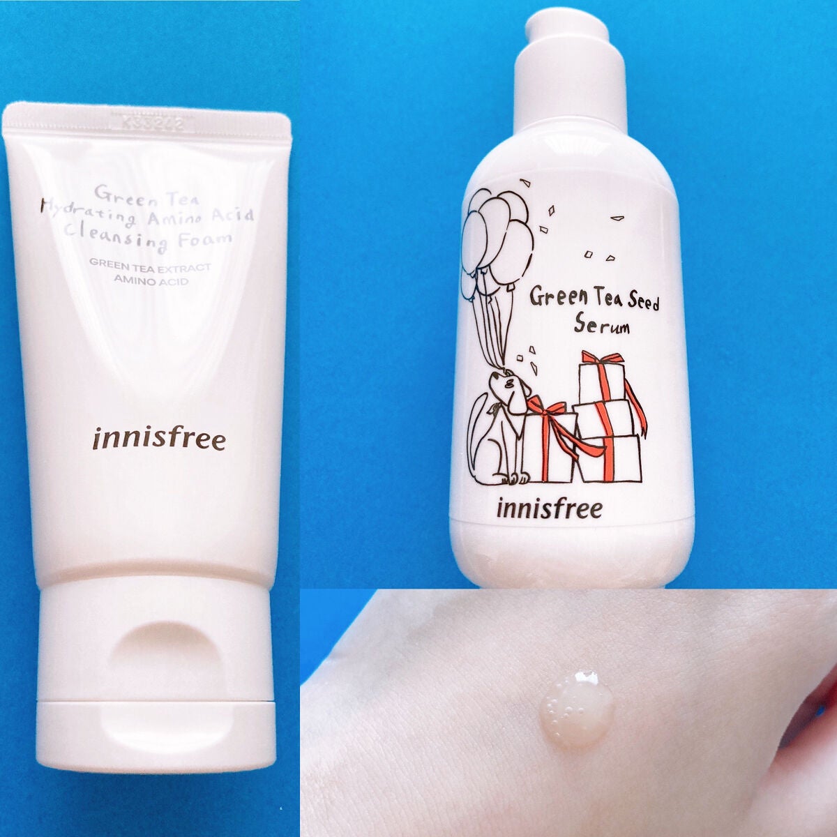 グリーンティーシード セラム N スペシャルセット/innisfree/スキンケアキットを使ったクチコミ(6枚目)
