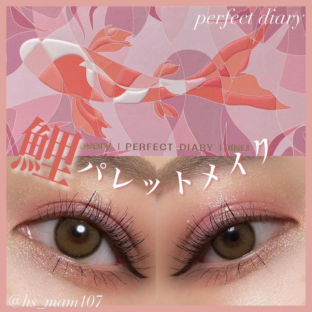 エクスプローラ12色 動物アイシャドウパレット 鯉/PERFECT DIARY/アイシャドウパレットを使ったクチコミ（1枚目）