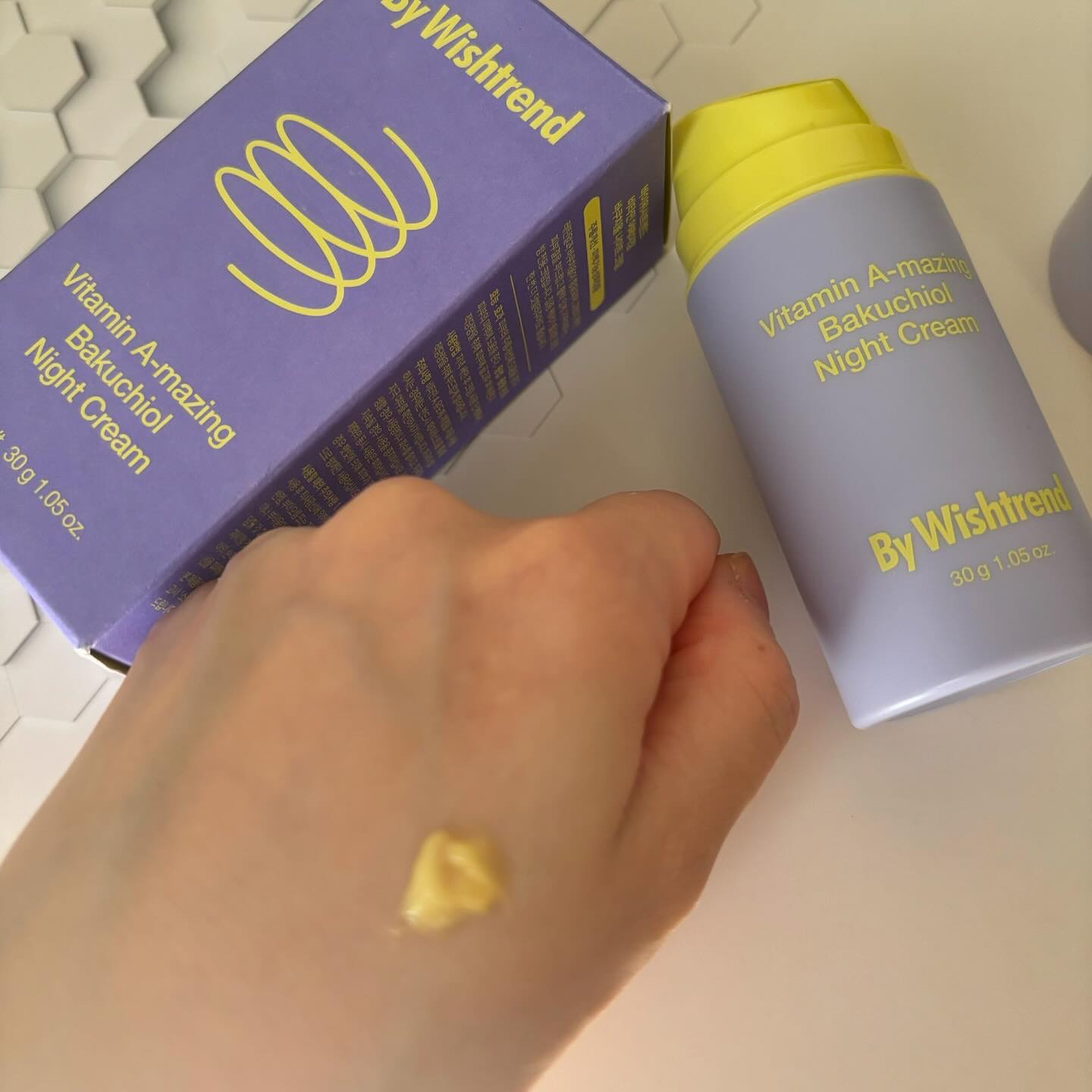 ビタミンA-mazingバクチオールナイトクリーム/By Wishtrend/フェイスクリームを使ったクチコミ（2枚目）