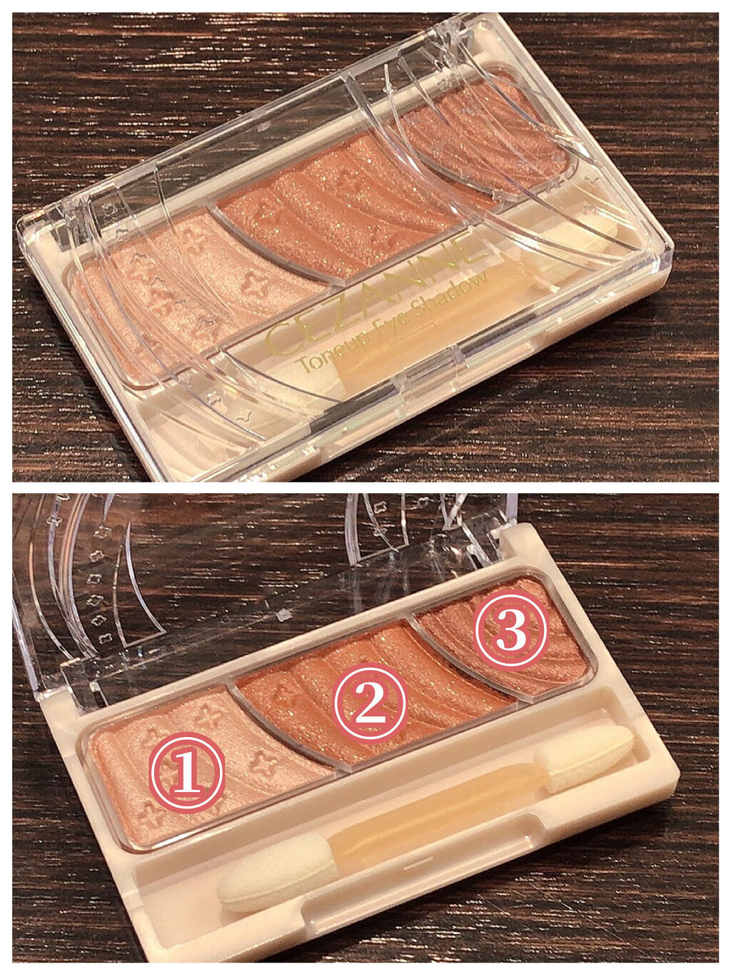 トーンアップアイシャドウ/CEZANNE/アイシャドウパレットを使ったクチコミ（2枚目）