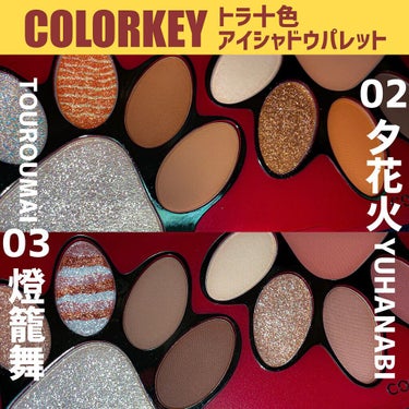 トラ十色アイシャドウパレット/COLORKEY/パウダーアイシャドウを使ったクチコミ（1枚目）