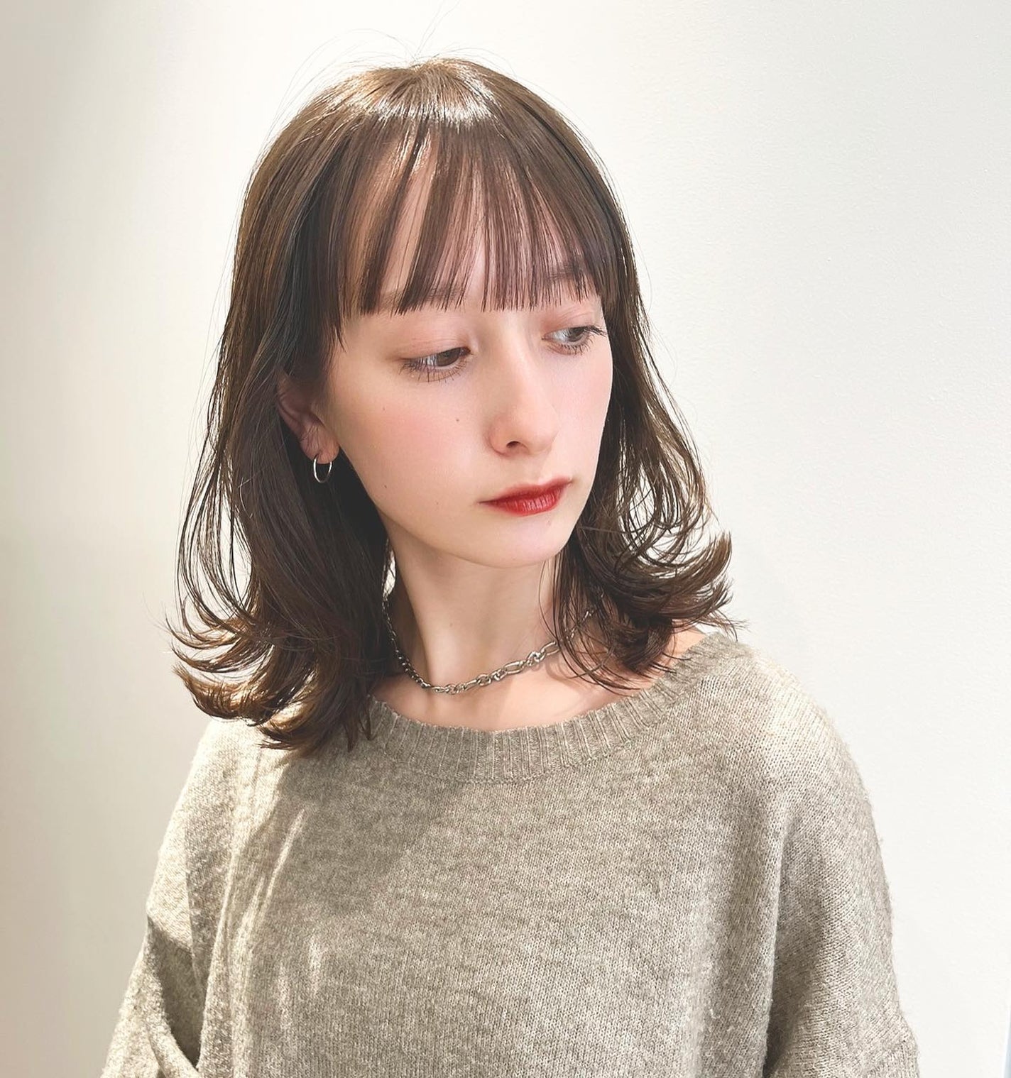 HARUNA on LIPS 「.自分に1番似合う髪型に💞.骨格に合わせて#前髪カット.長さに..」(1枚目)