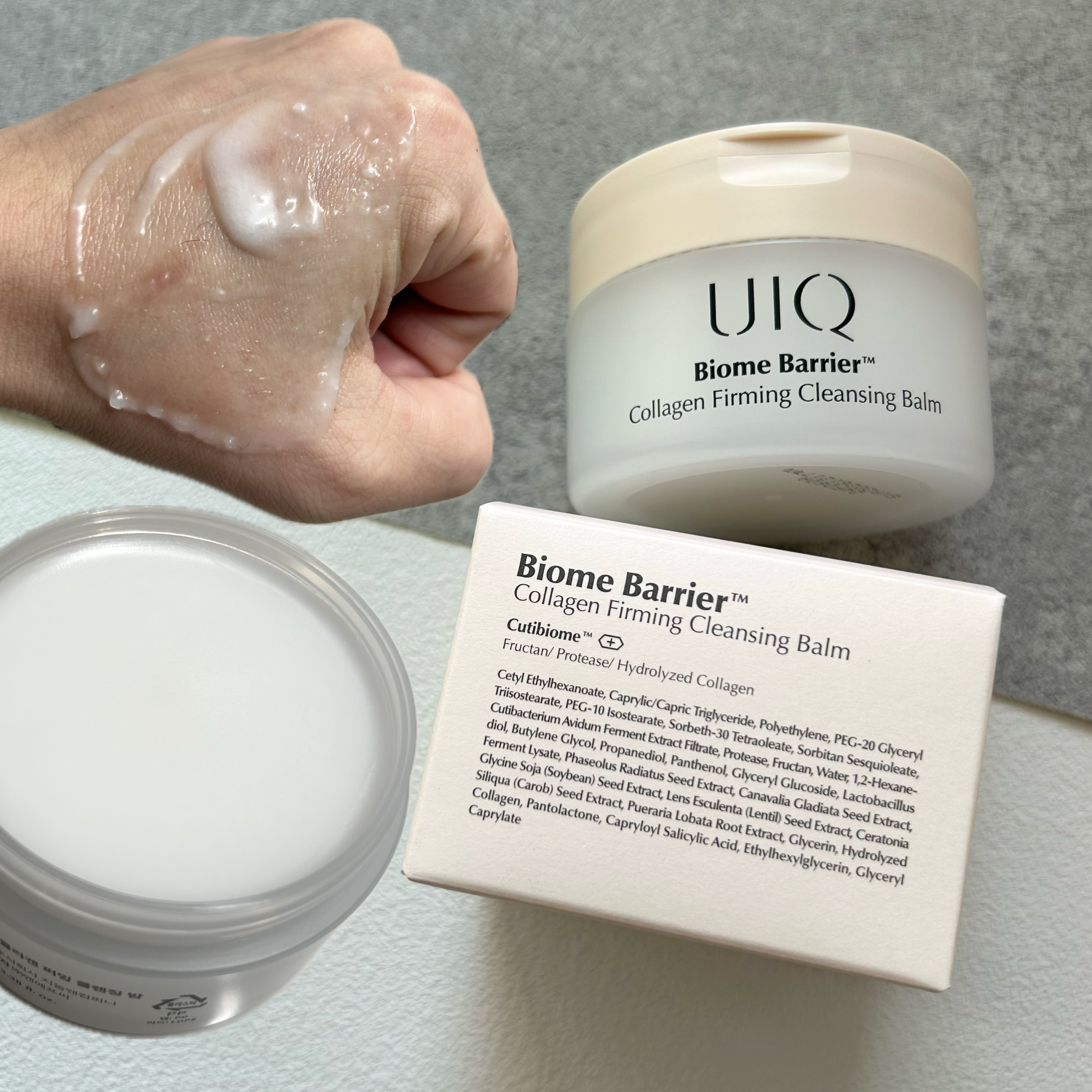 バイオームバリアコラーゲンファーミングクレンジングバーム/UIQ/クレンジングバームを使ったクチコミ（2枚目）