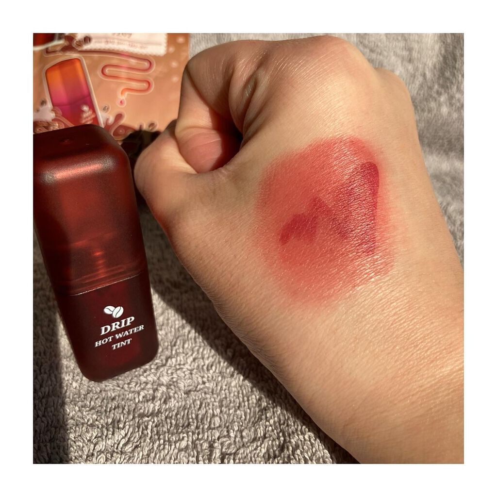 ドリップホットウォーターティント/BLACK ROUGE/リップティントを使ったクチコミ(6枚目)