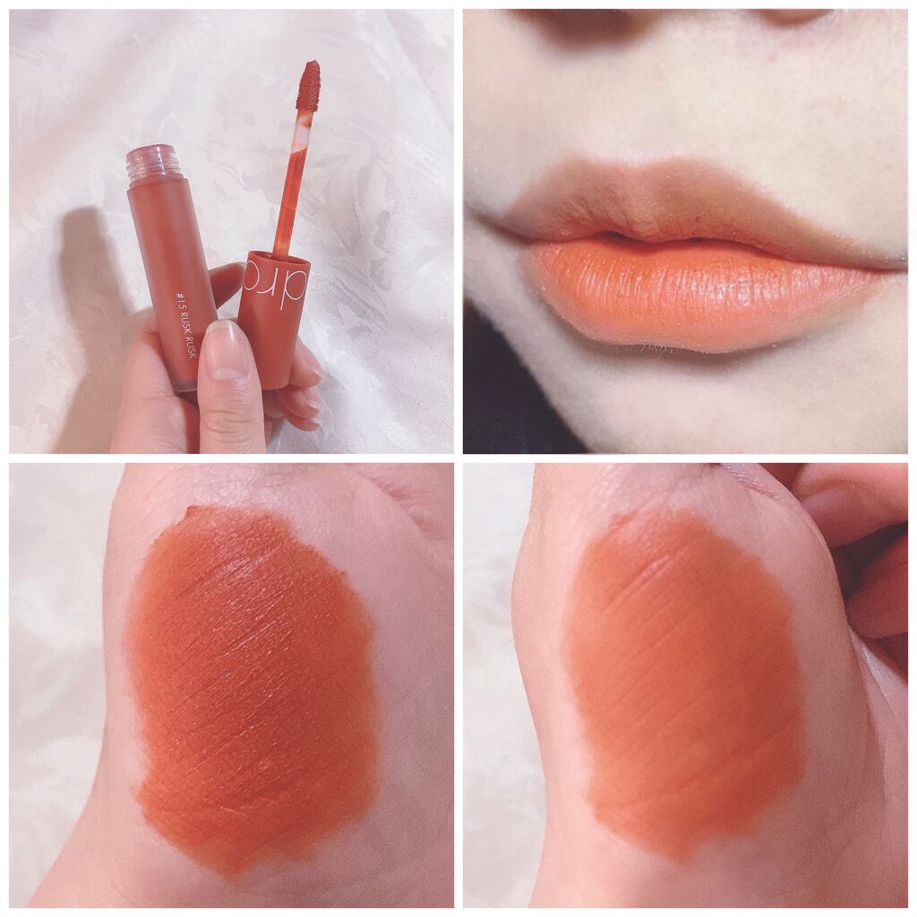 ジューシーラスティングティント/rom&nd/リップティントを使ったクチコミ(3枚目)