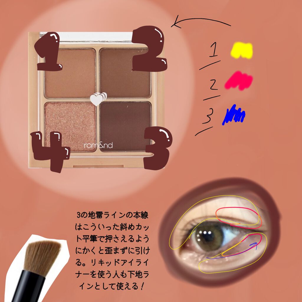 ベターザンアイズ/rom&nd/アイシャドウパレットを使ったクチコミ(2枚目)