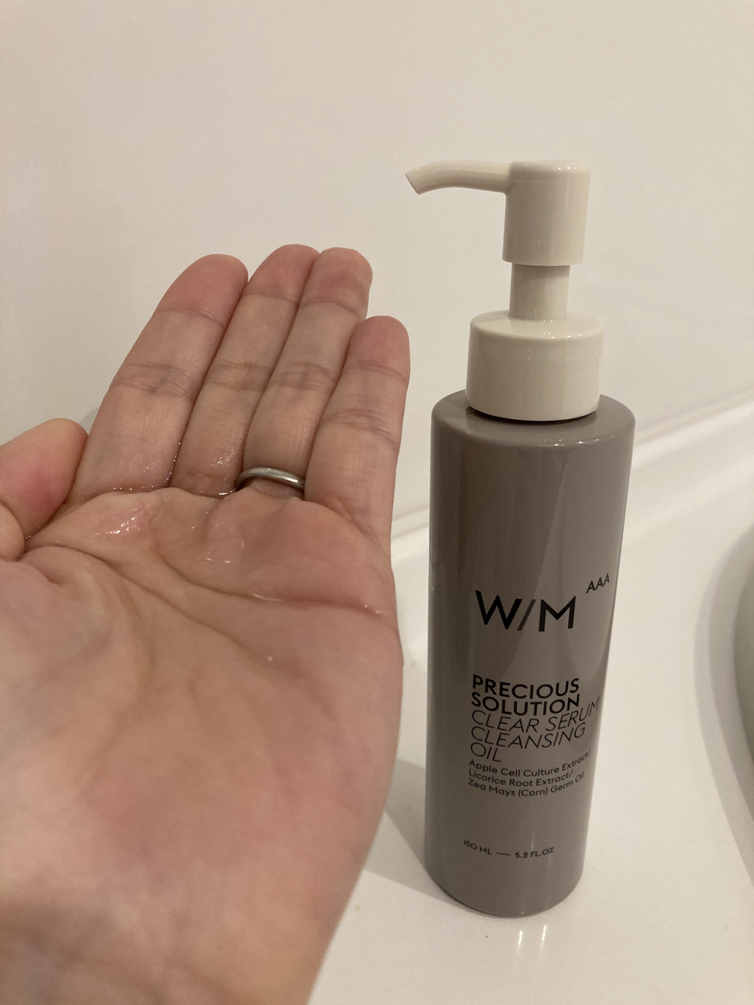 プレシャスソリューション クリアセラム クレンジングオイル/Ｗ/M AAA/オイルクレンジングを使ったクチコミ（3枚目）