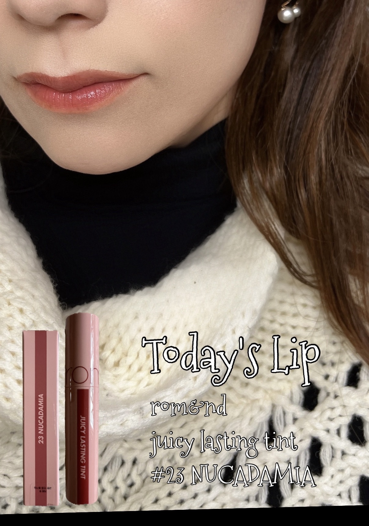 ジューシーラスティングティント/rom&nd/リップティントを使ったクチコミ（1枚目）