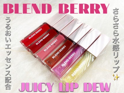 ジューシィリップデュウ/BLEND BERRY/口紅を使ったクチコミ(1枚目)