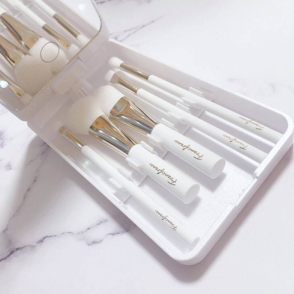 ラミラLEDミラー メイクブラシセット フランフラン