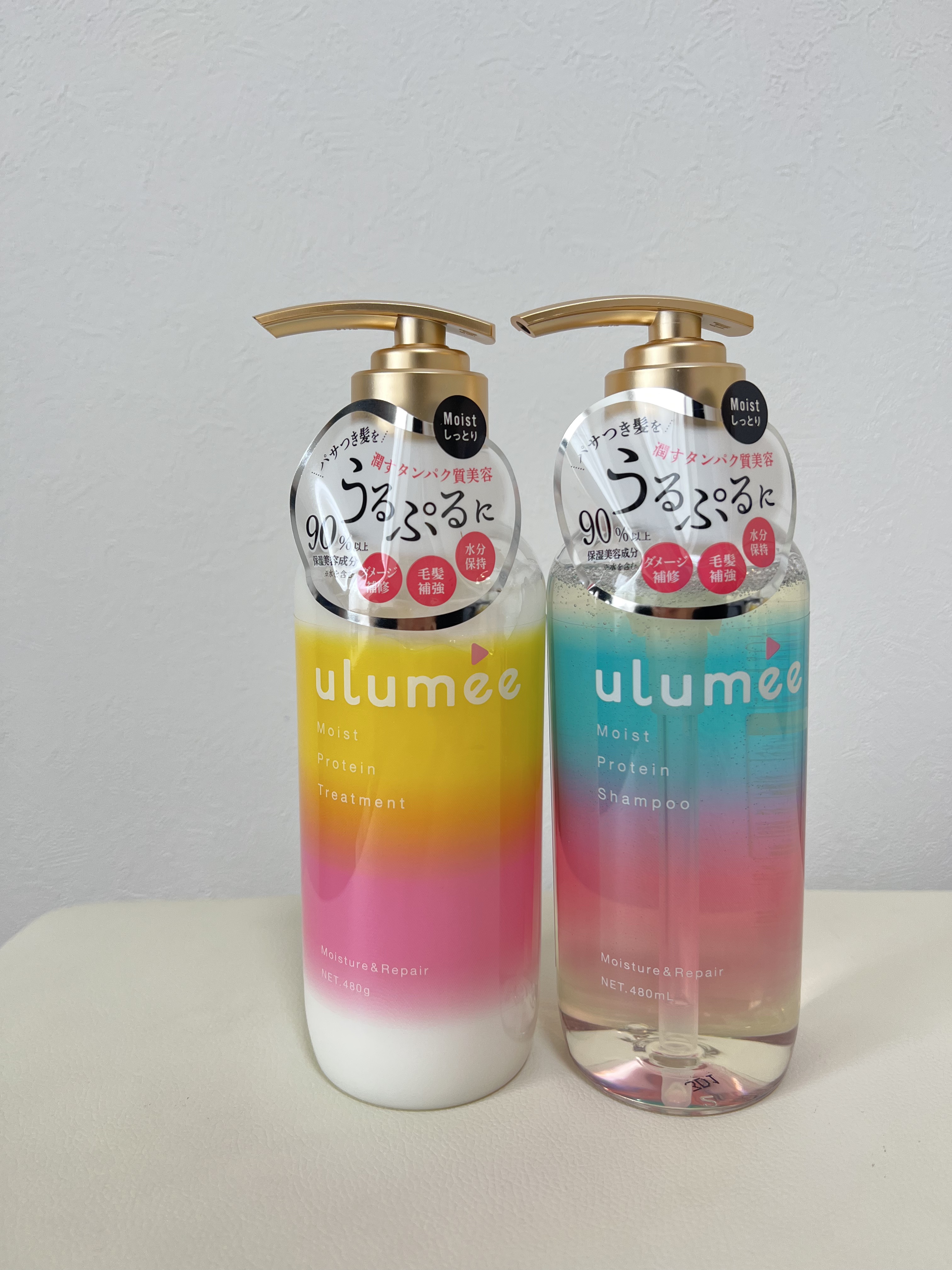 モイストプロテインシャンプー/トリートメント/ulumee/市販シャンプーを使ったクチコミ（1枚目）