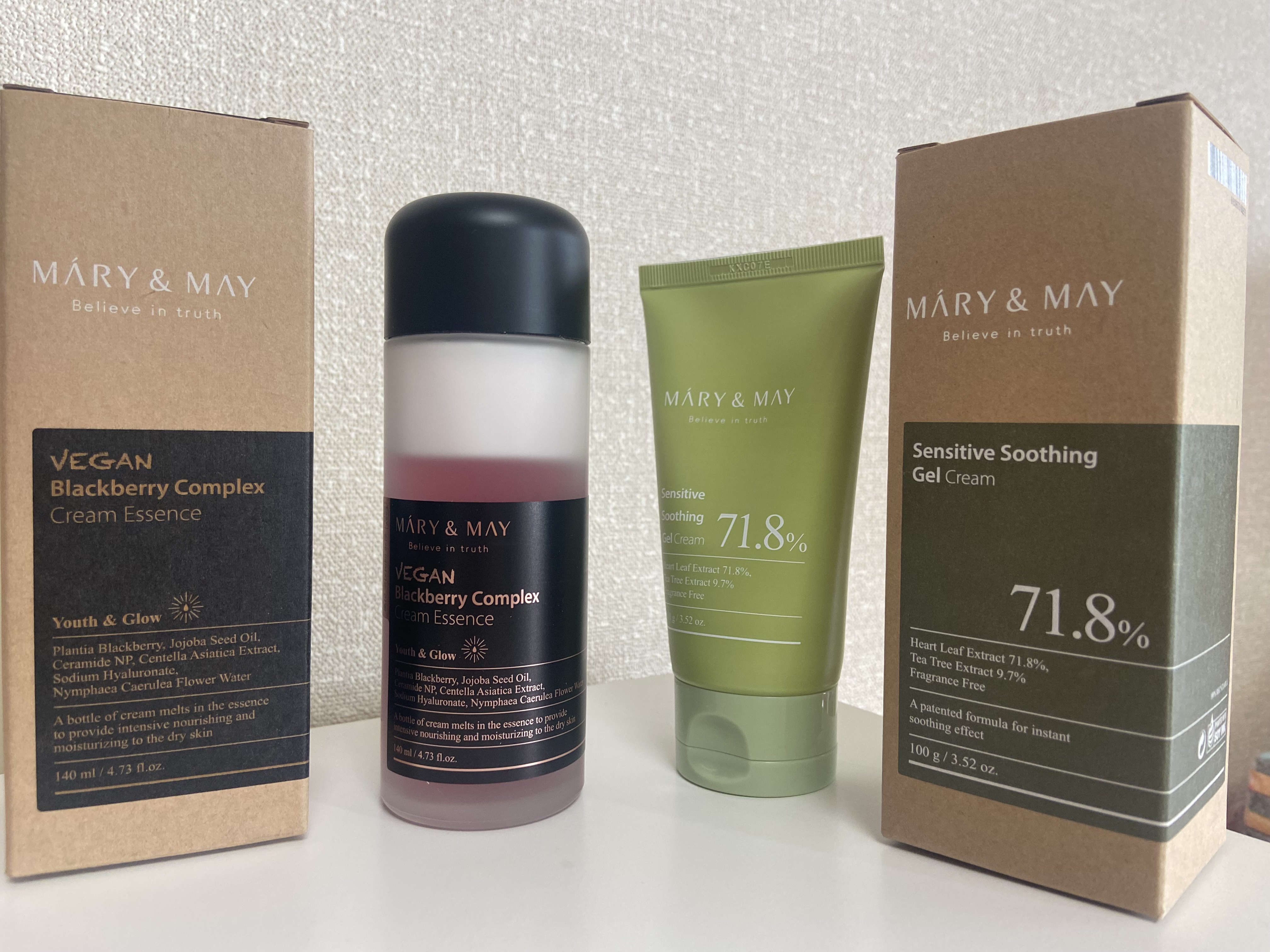 Sensitive Soothing Gel Cream/MARY&MAY/フェイスクリームを使ったクチコミ（2枚目）