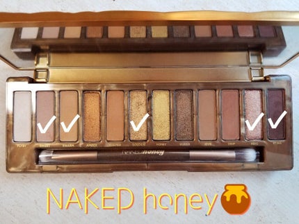 NAKED Honey/アーバンディケイ/アイシャドウパレットを使ったクチコミ(8枚目)