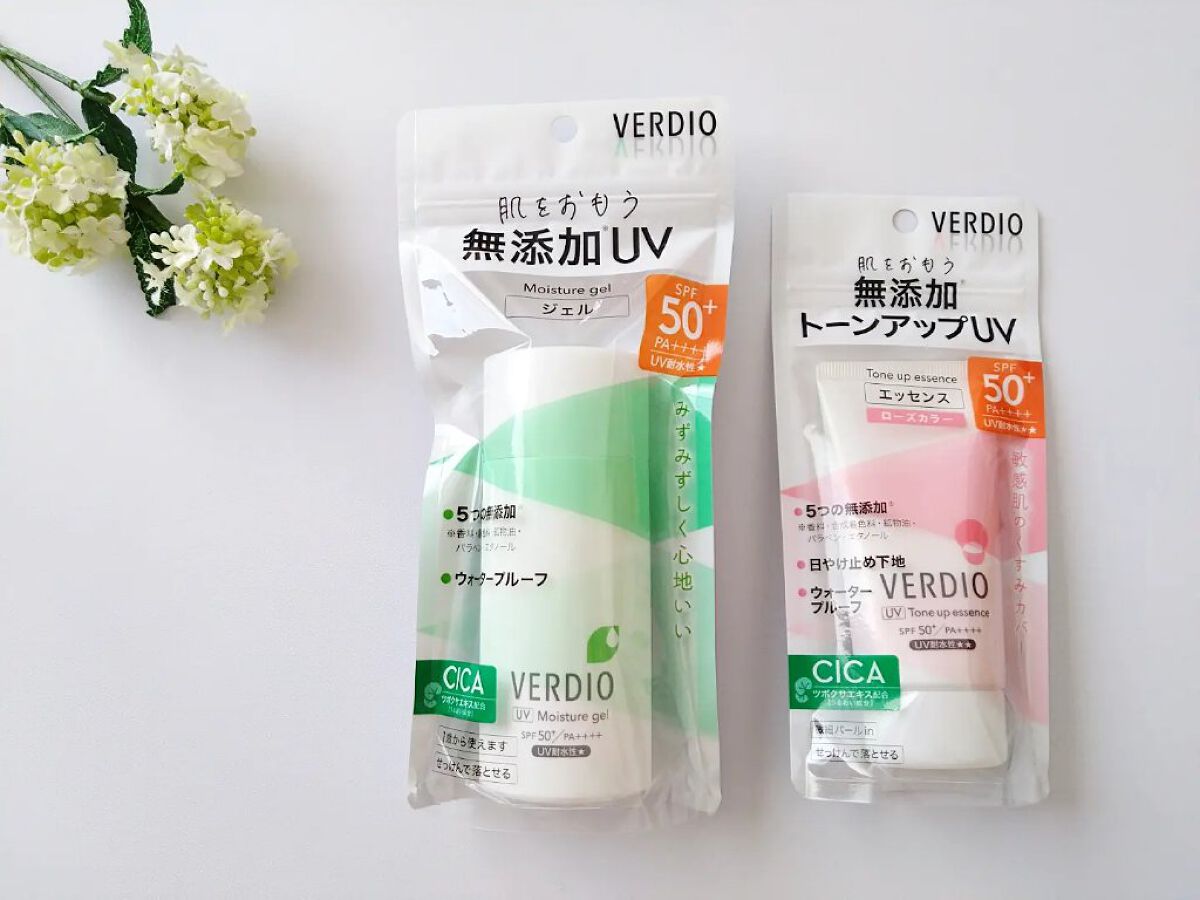 ベルディオ UVトーンアップエッセンス N/メンターム/日焼け止めローションを使ったクチコミ（1枚目）