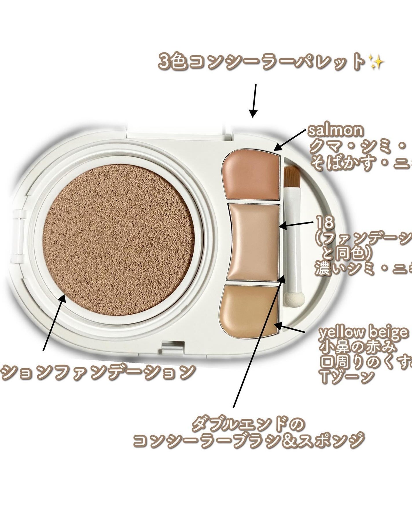 effect like finish foundation kit/vim BEAUTY/メイクアップキットを使ったクチコミ(5枚目)