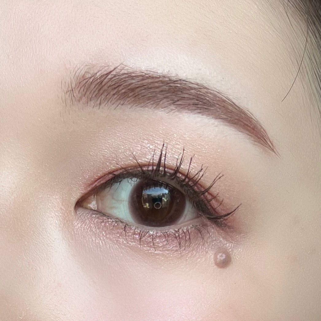 ケイト デザイニングアイブロウ3D EX-11 ピンクアプリコット(レフィル)/KATE/パウダーアイブロウを使ったクチコミ（3枚目）