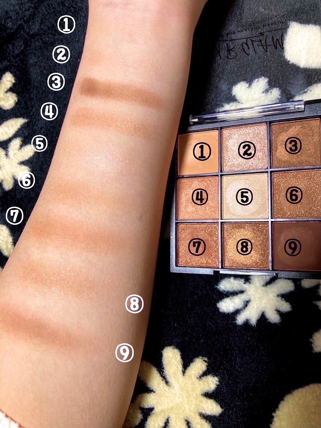 UR GLAM BLOOMING EYE COLOR PALETTE/U R GLAM/アイシャドウパレットを使ったクチコミ(2枚目)