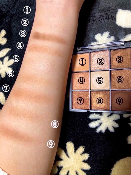 UR GLAM BLOOMING EYE COLOR PALETTE/U R GLAM/アイシャドウパレットを使ったクチコミ(2枚目)