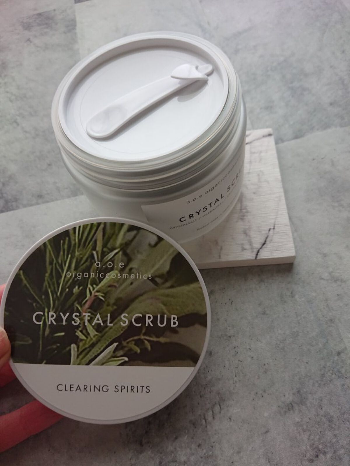 CRYSTAL  SCRUB_CLEARING/a.o.e organiccosmetics/ボディスクラブを使ったクチコミ（1枚目）