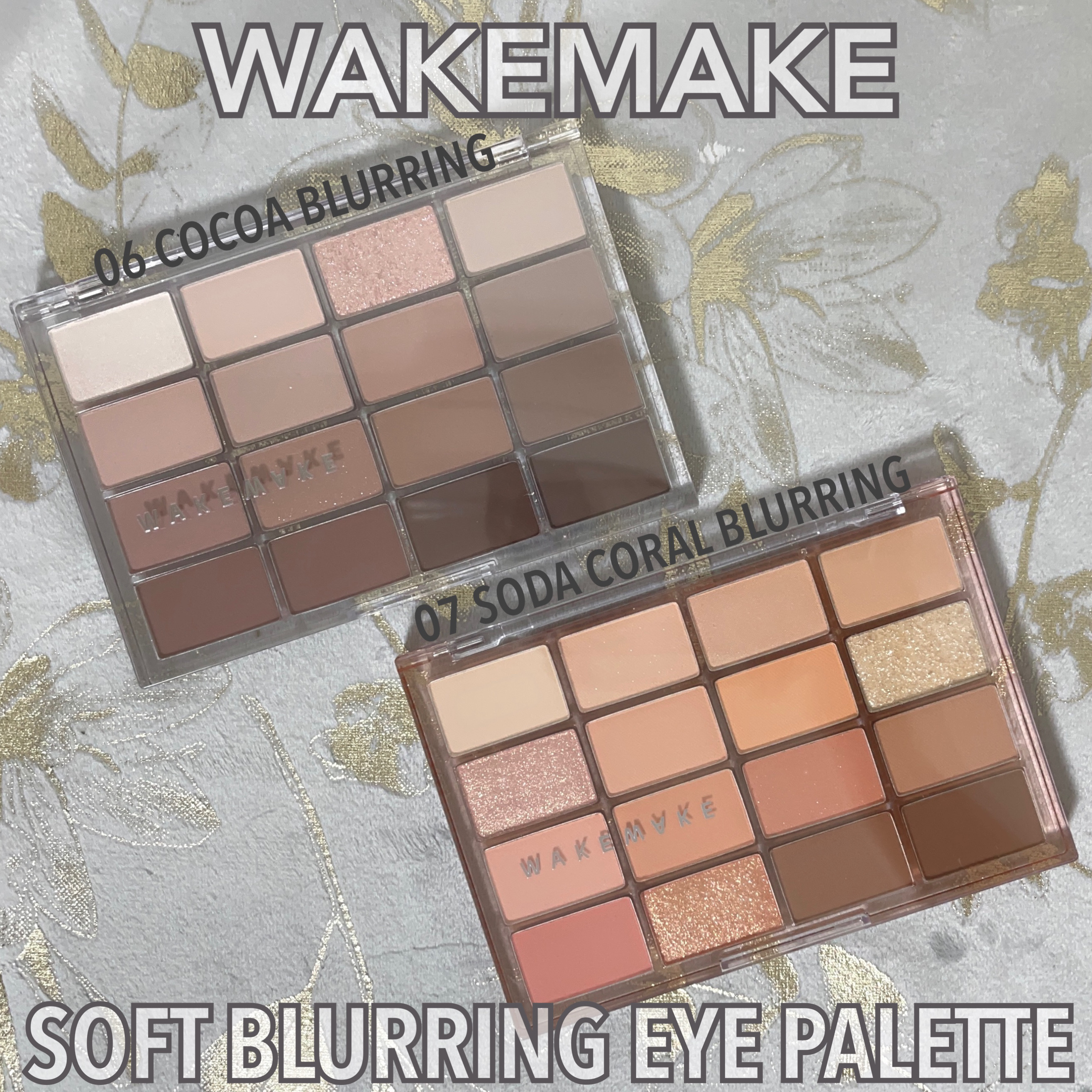 ソフトブラーリングアイパレット/wakemake/アイシャドウパレットを使ったクチコミ（1枚目）