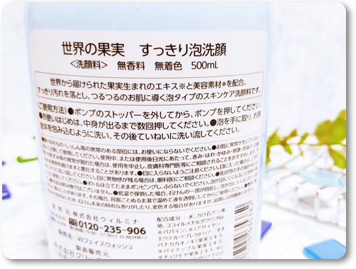 世界の果実 すっきり泡洗顔/世界の果実/泡洗顔を使ったクチコミ（1枚目）