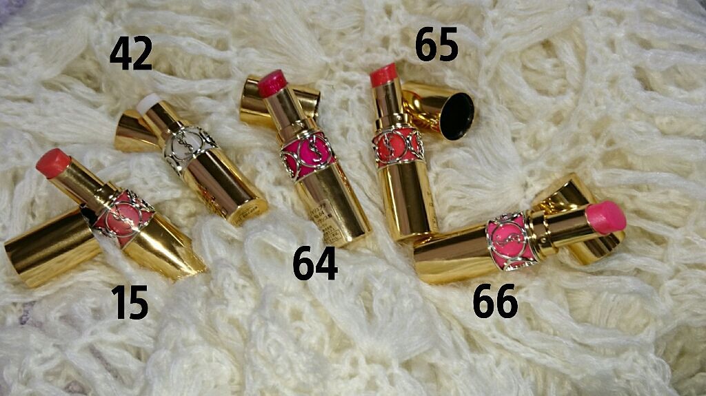 ルージュ ヴォリュプテ シャイン/YVES SAINT LAURENT BEAUTE/口紅を使ったクチコミ(2枚目)