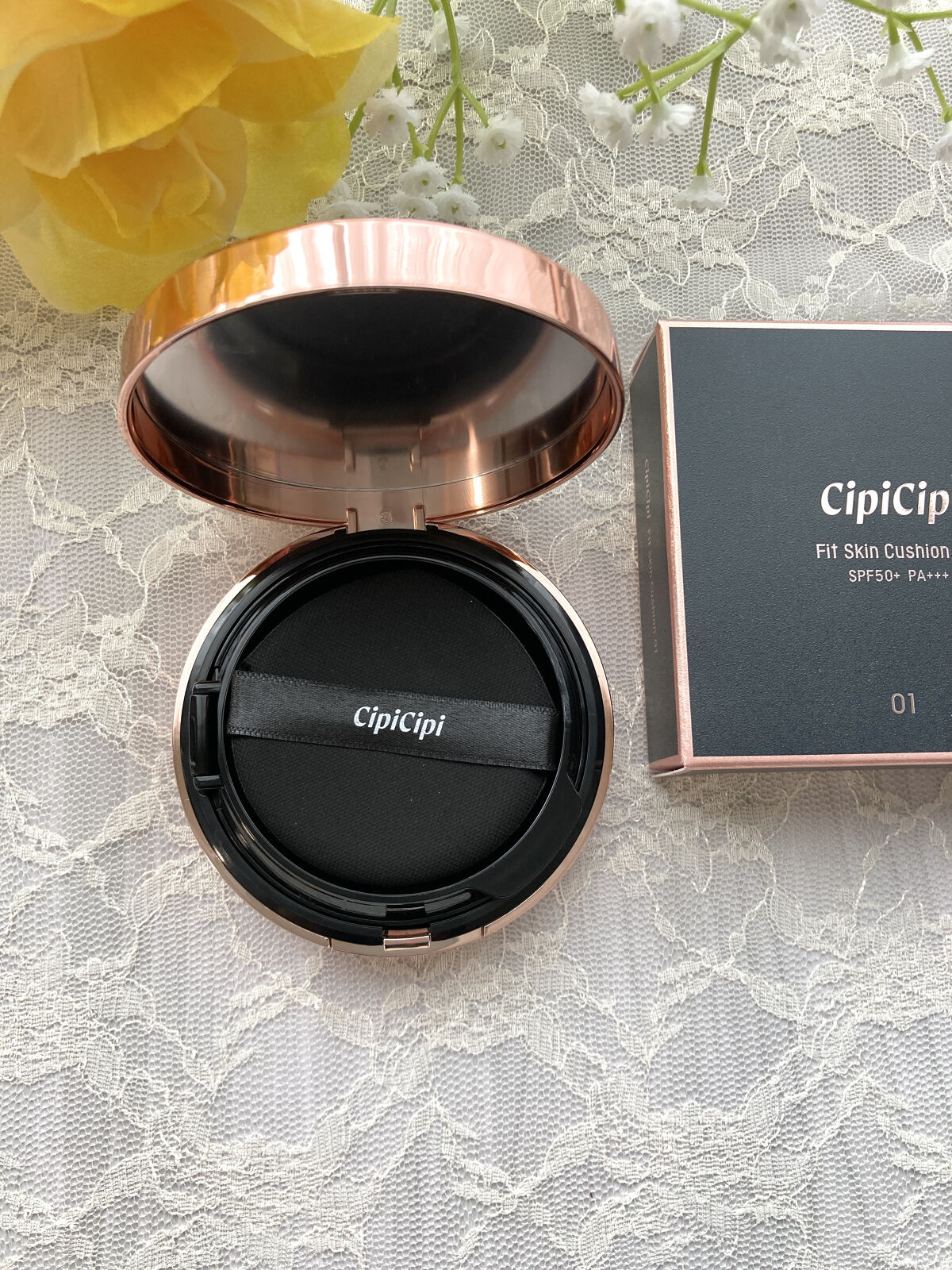 シピシピ フィットスキンクッション/CipiCipi/クッションファンデーションを使ったクチコミ（2枚目）