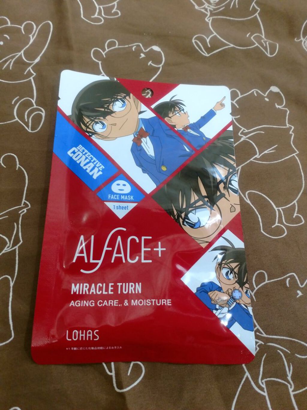 名探偵コナン×オルフェス　ミラクルターン（江戸川コナン）/ALFACE+/シートマスク・パックを使ったクチコミ（1枚目）