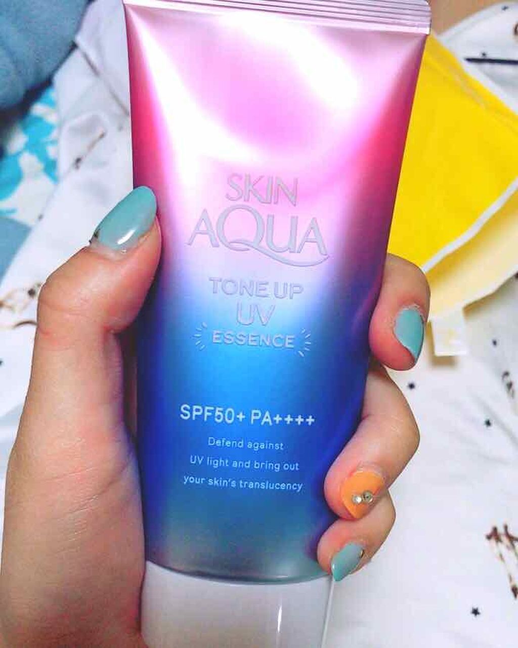 スキンアクア トーンアップUVエッセンス/スキンアクア/日焼け止めクリームを使ったクチコミ（2枚目）