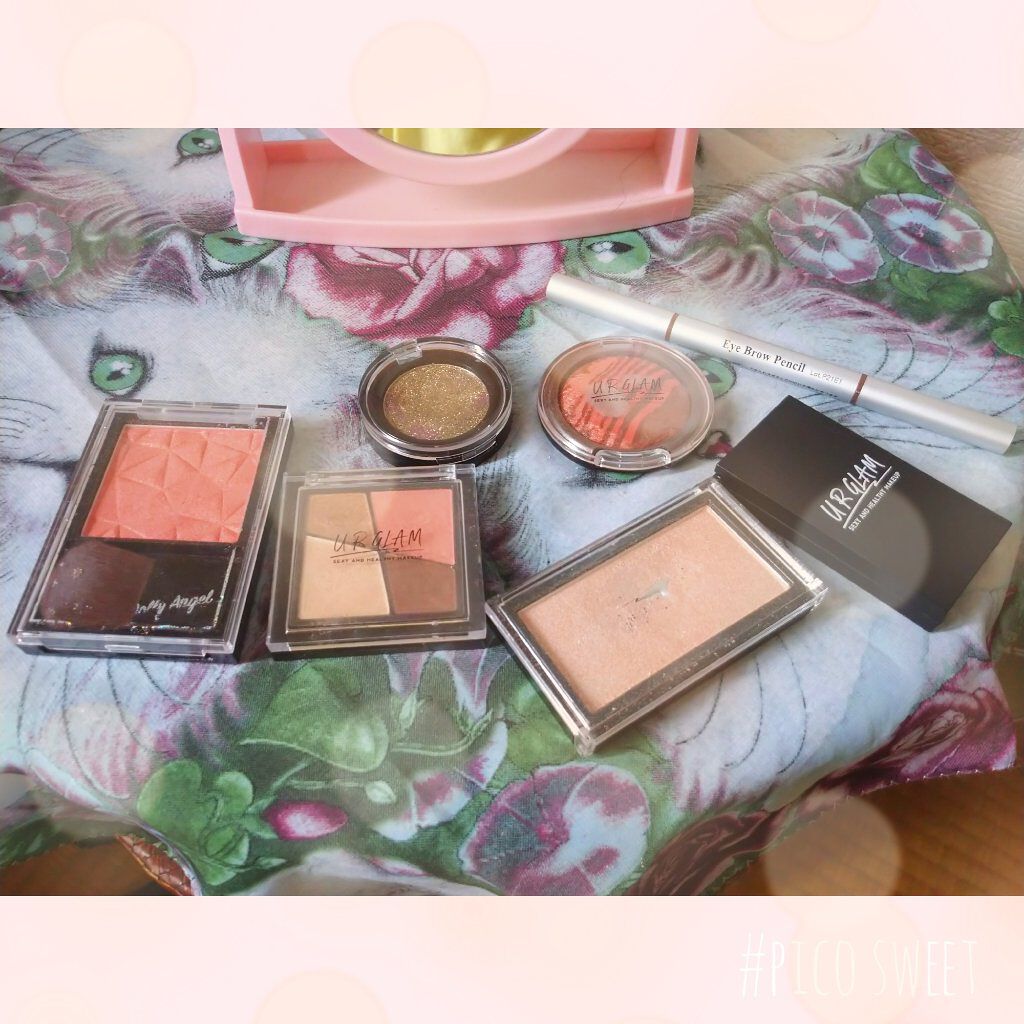 URGLAM　SPARKLE EYESHADOW 03/U R GLAM/単色アイシャドウを使ったクチコミ（2枚目）