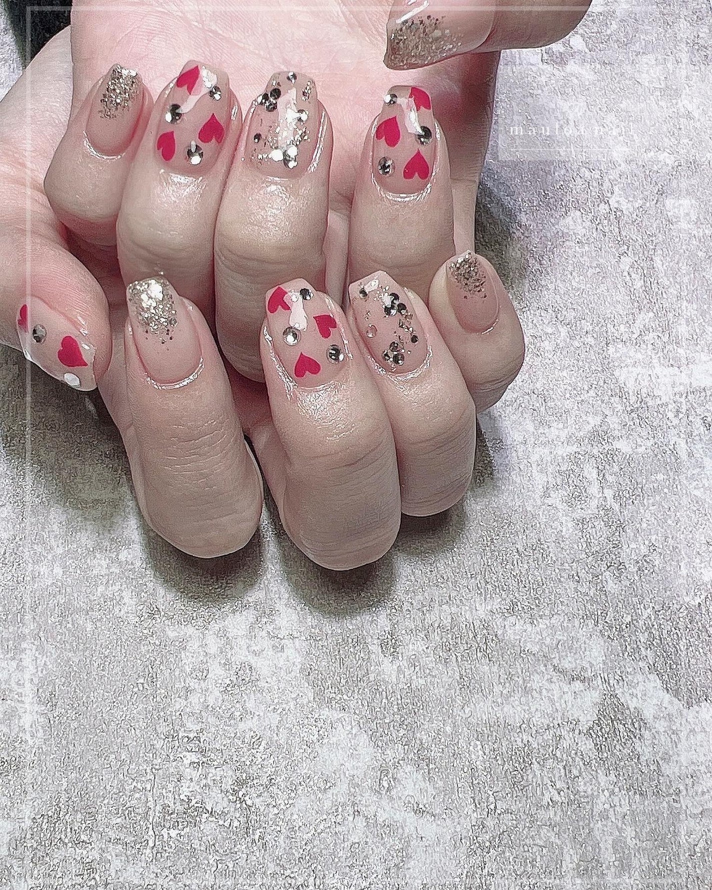 mauloa_nail on LIPS 「・きらきらネイル♡ありがとうございました😍✨・ネイルやり方動画..」(1枚目)