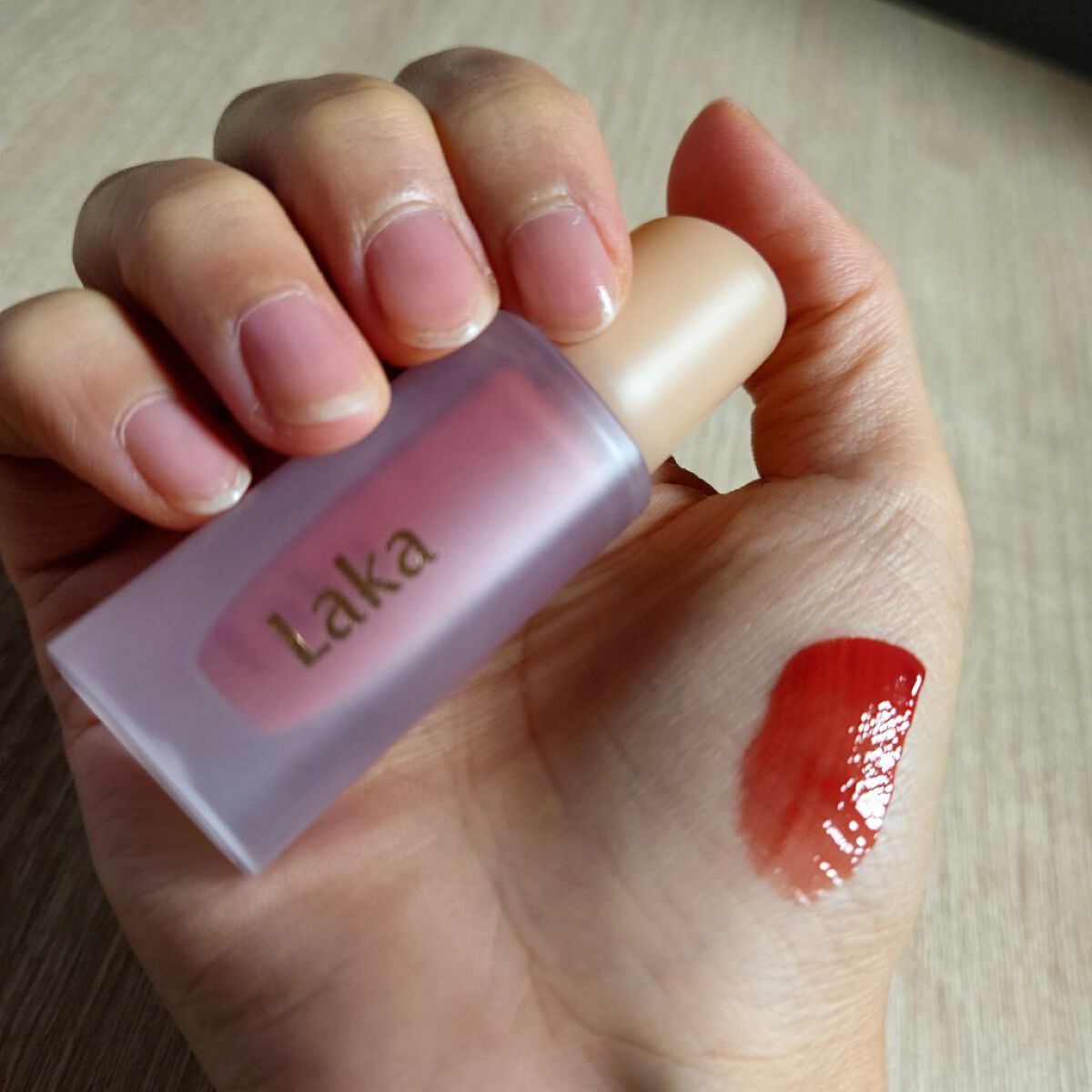 フルーティーグラムティント/Laka/リップティントを使ったクチコミ（2枚目）