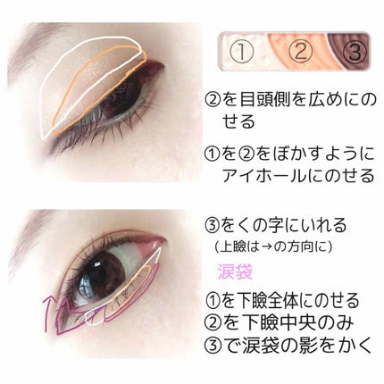 トーンアップアイシャドウ/CEZANNE/アイシャドウパレットを使ったクチコミ(3枚目)