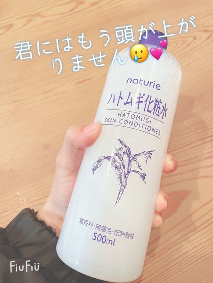 ハトムギ化粧水(ナチュリエ スキンコンディショナー R )/ナチュリエ/化粧水を使ったクチコミ(1枚目)