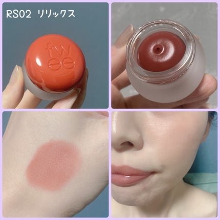 リップアンドチーク ブラーリープリンポット/fwee/口紅を使ったクチコミ(4枚目)