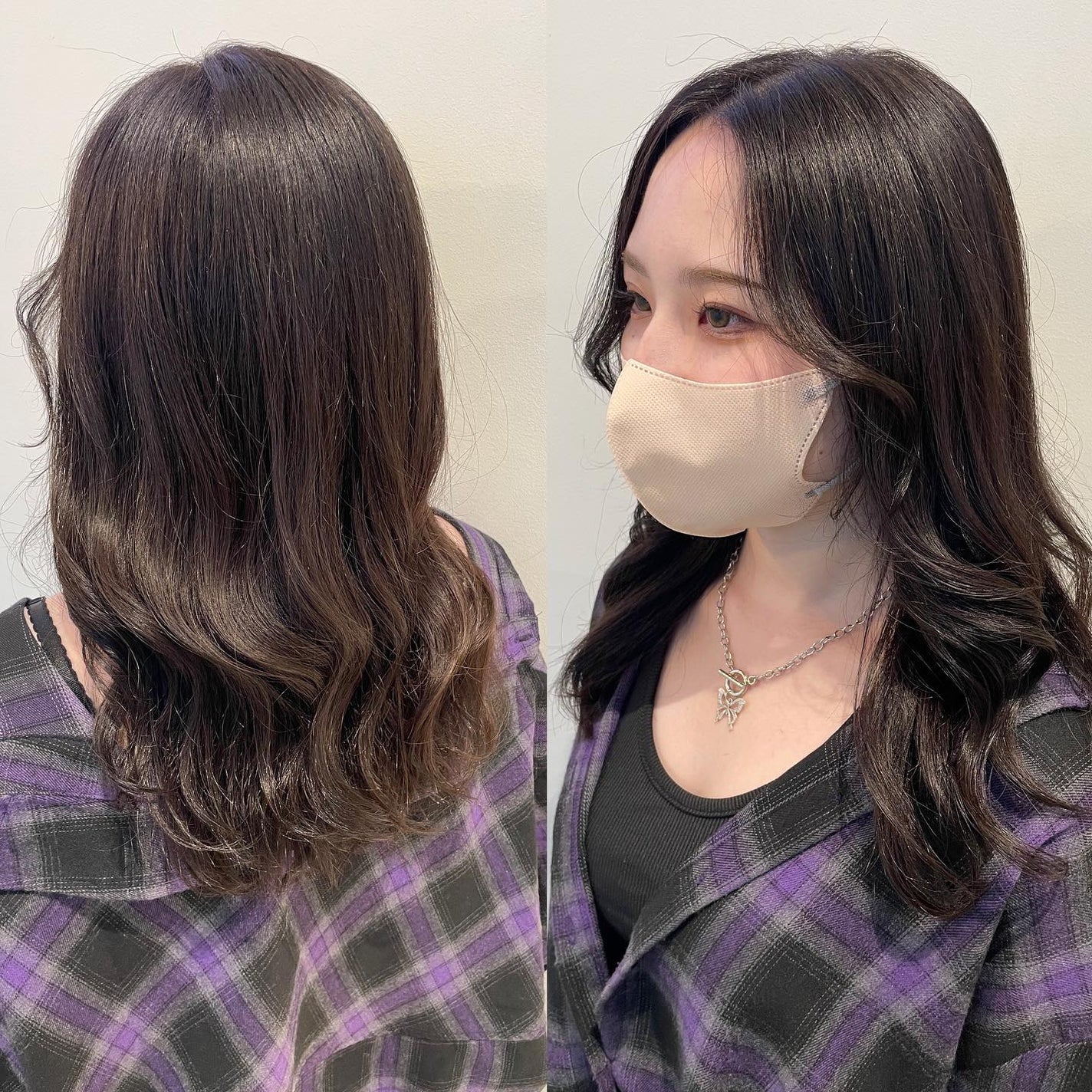 田中みづき on LIPS 「💐秋カラー♡顔まわりカット...『#柔らかい質感に見せてくれる..」(1枚目)