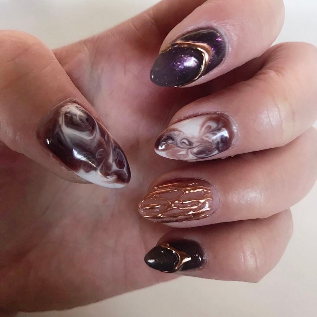 まめ子 on LIPS 「※記録として過去ネイルもデザインとしてアップしてます🙇🏼♀️..」(1枚目)