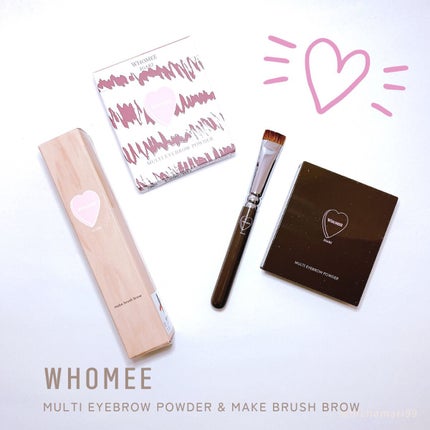 平行眉ブラシ 熊野筆/WHOMEE/メイクブラシを使ったクチコミ(1枚目)