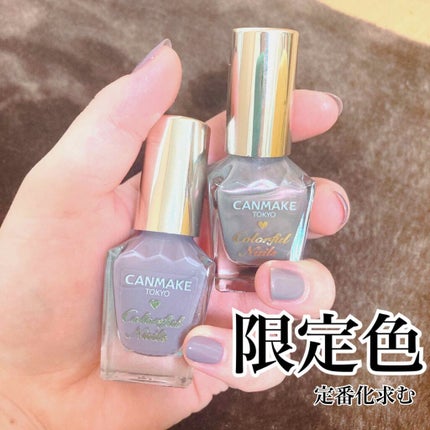 カラフルネイルズ N47 ダスキーパープル/キャンメイク/マニキュアを使ったクチコミ(1枚目)