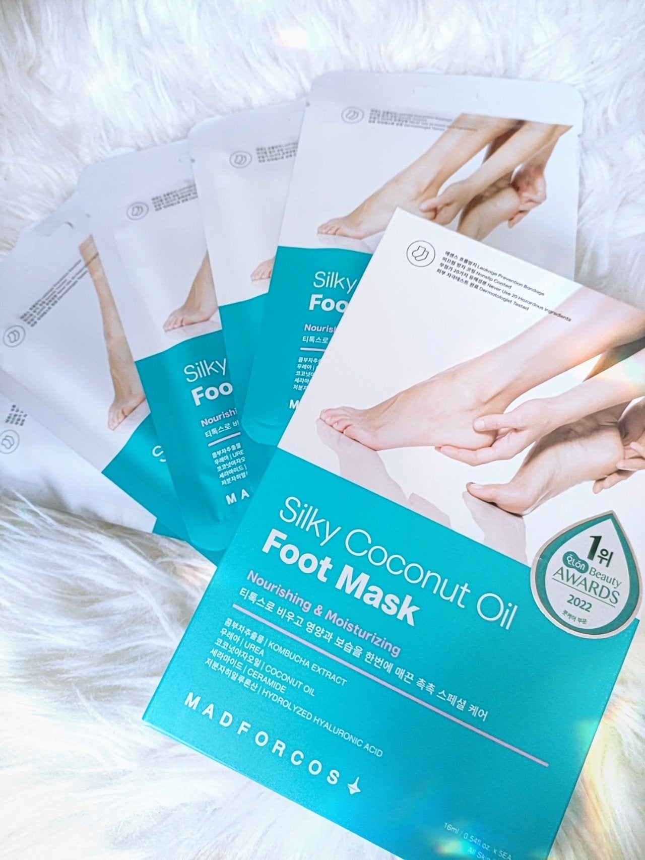 シルキーココナッツオイルフットマスク /MADFORCOS/レッグ・フットケアを使ったクチコミ(1枚目)