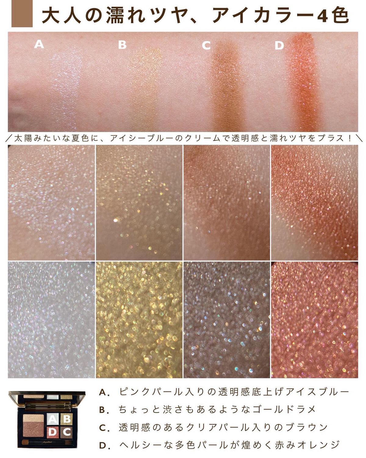 コンスピキュアス アイ&チークカラーパレット リミテッドコレクション a/Amplitude/アイシャドウパレットを使ったクチコミ(5枚目)