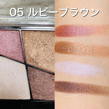 UR GLAM　VELVET EYE COLOR PALETTE/U R GLAM/パウダーアイシャドウを使ったクチコミ（3枚目）