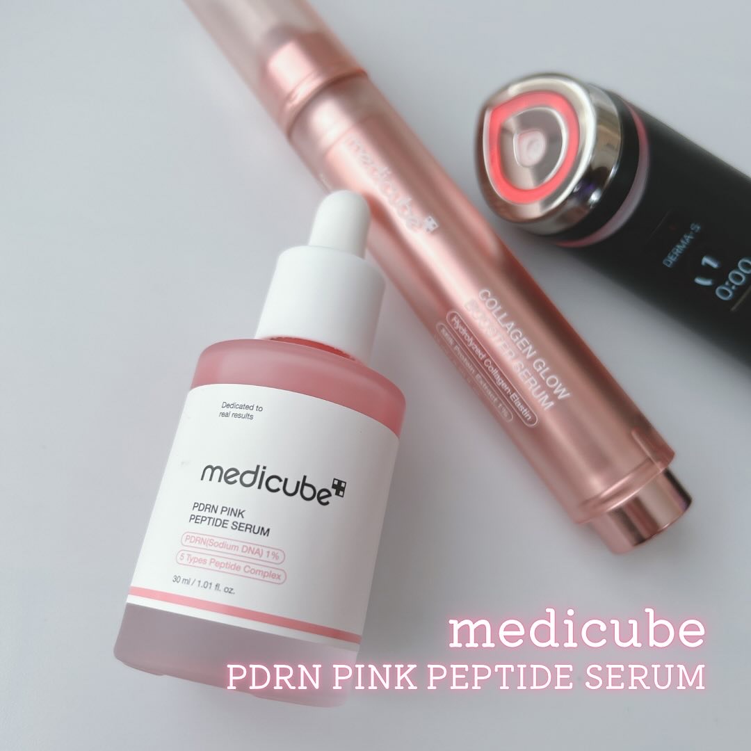 PDRNピンクアンプル PDRN 10,000ppm配合/MEDICUBE/美容液を使ったクチコミ（1枚目）