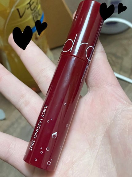 ジューシーラスティングティント/rom&nd/リップティントを使ったクチコミ(3枚目)