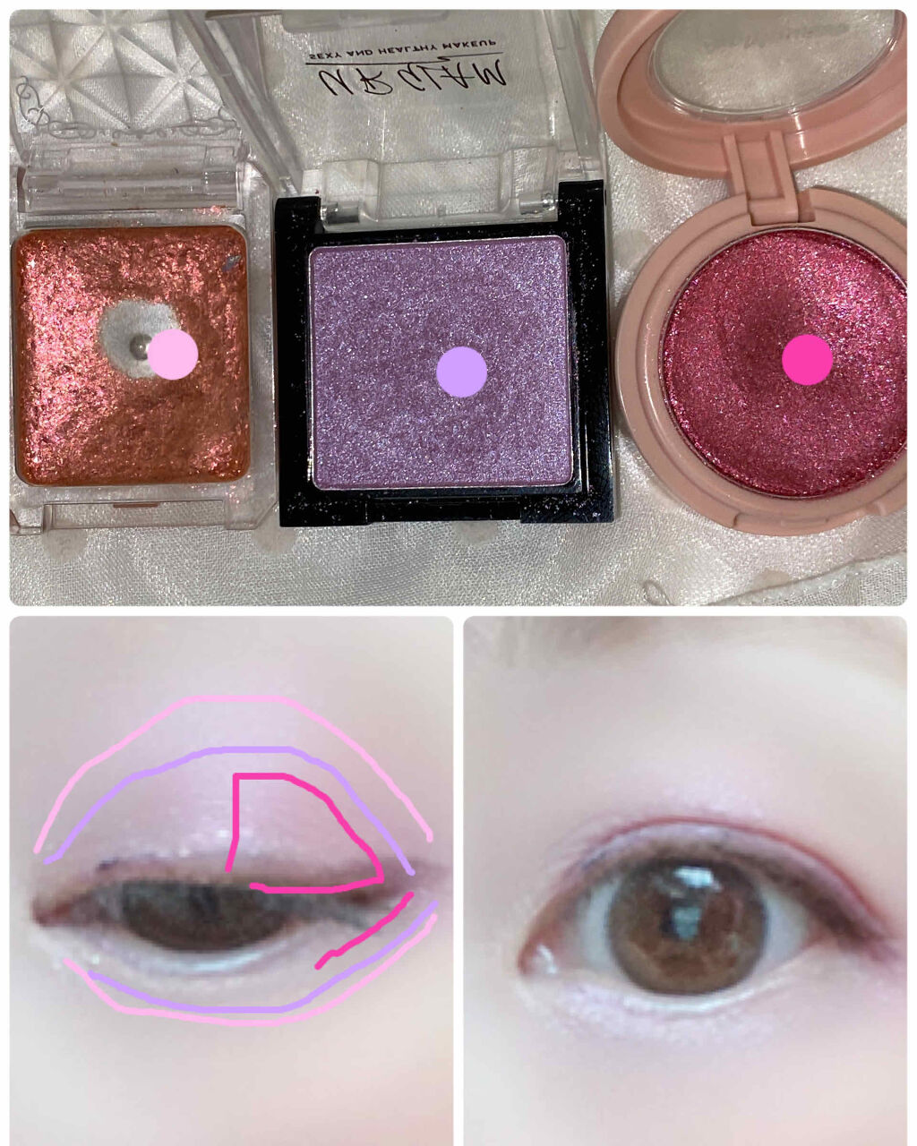 ジュエルスターアイズ/キャンメイク/ジェル・クリームアイシャドウを使ったクチコミ（3枚目）