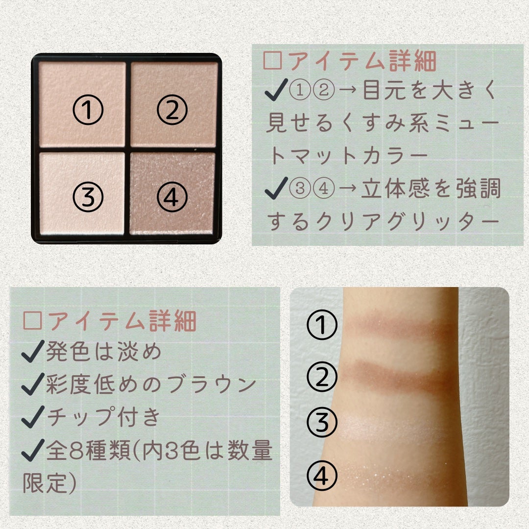 ケイト ポッピングシルエットシャドウ/KATE/アイシャドウパレットを使ったクチコミ(3枚目)