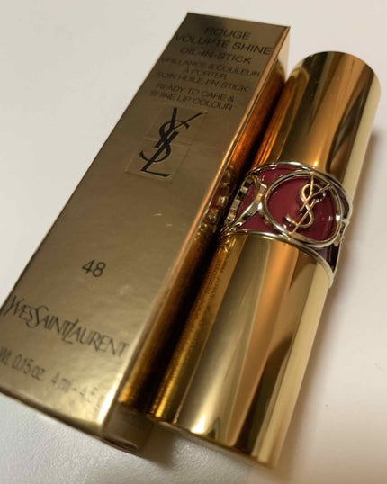 ルージュ ヴォリュプテ シャイン/YVES SAINT LAURENT BEAUTE/口紅を使ったクチコミ(1枚目)
