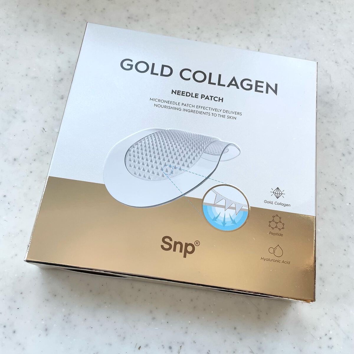 ゴールドコラーゲンニードルパッチ/SNP/アイケア・アイクリームを使ったクチコミ(1枚目)