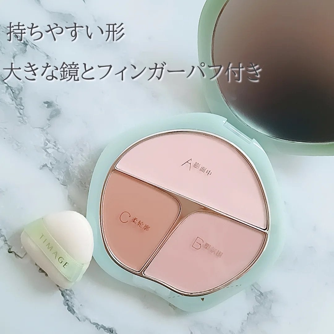 TIMAGE 3色チークパレット/TIMAGE/パウダーチークを使ったクチコミ(5枚目)
